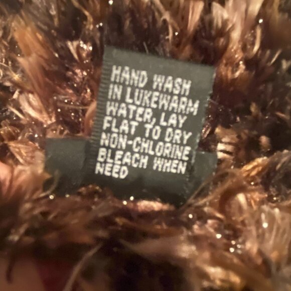 Ladies Cejon Multi/Brown Scarf Made In Taiwan - Picture 4 of 6